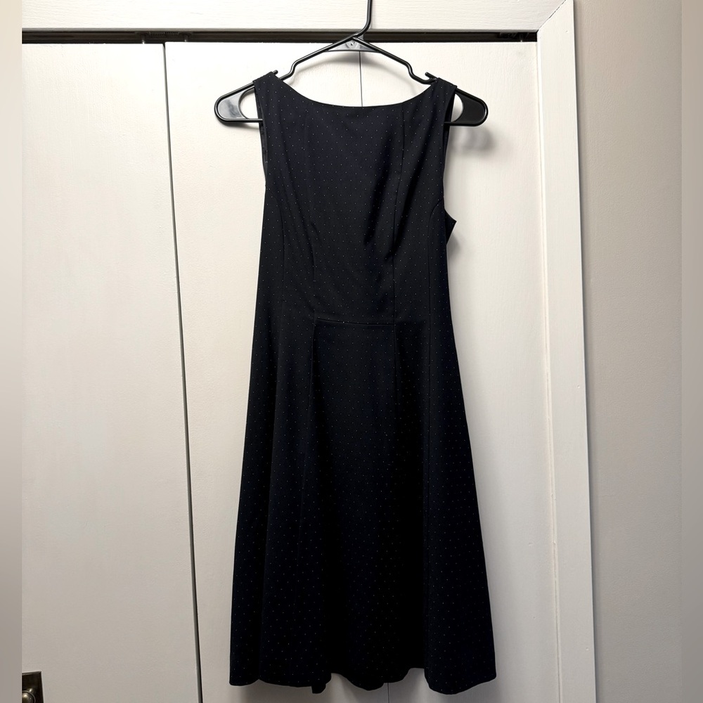 Navy work dress a-line